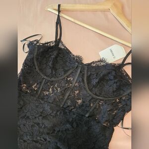 Forever 21 Sheer Lace Midi Dress Size Medium